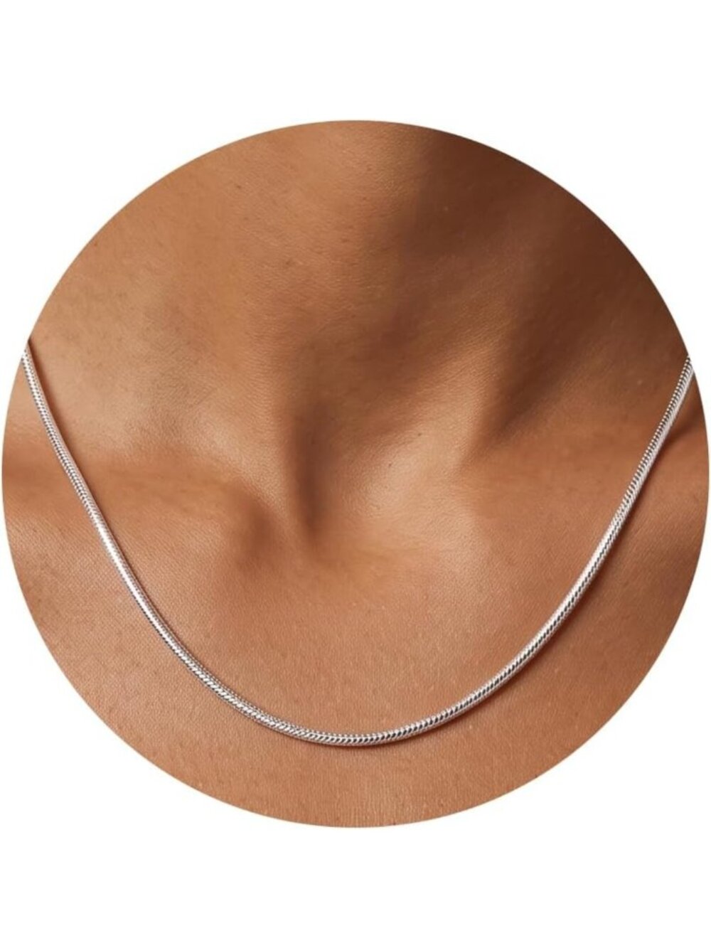 925 Sterling Silver Herringbone Chain Necklace for Women - 2.5mm Elegant Jewelry